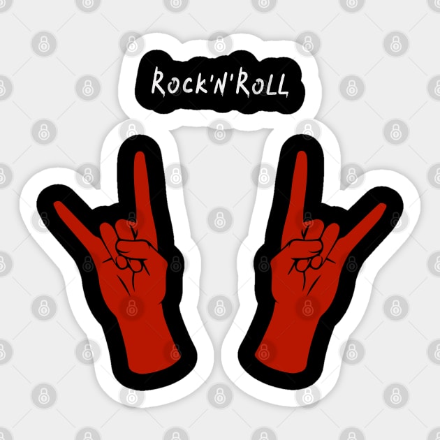 Rock N' Roll Sticker by Klau